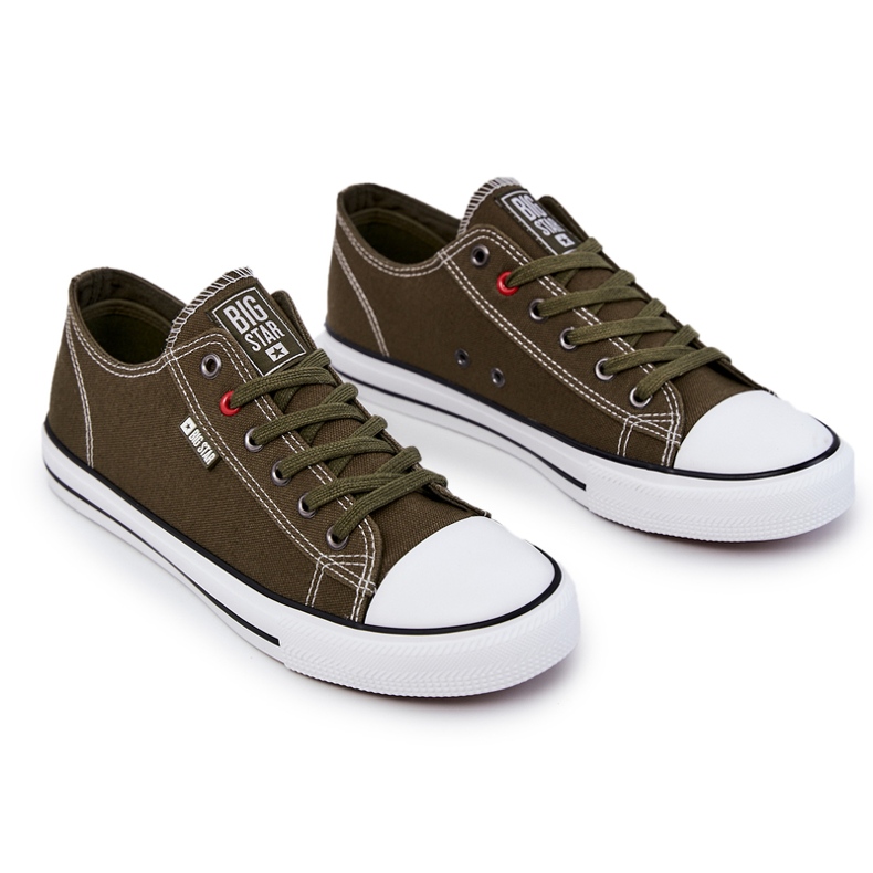 Herren Low Sneakers Big Star JJ174383 Khaki 2