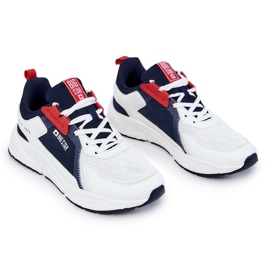 Herren Sportschuhe Sneakers Big Star JJ174399 Weiß und Marineblau 1