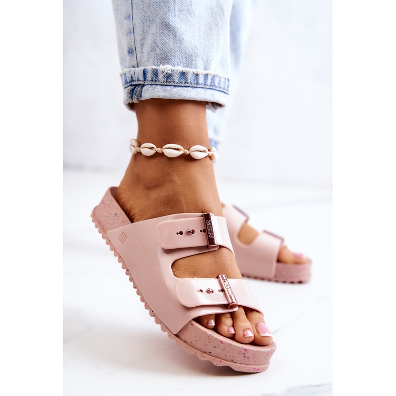 Modische duftende ZAXY JJ285083 Hausschuhe Hellrosa 2