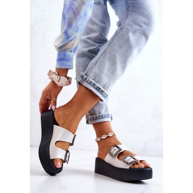 Duftende ZAXY HH285181 Weiß-Schwarze Gummihausschuhe 2