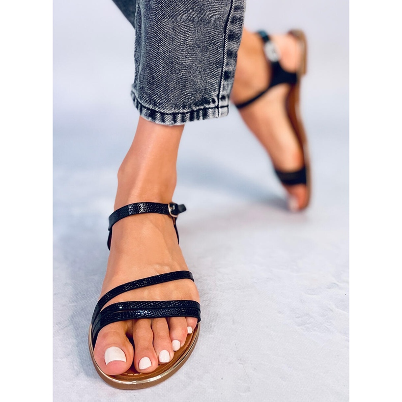 Dana Schwarze Damensandalen 1