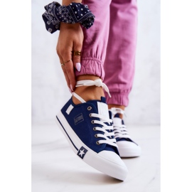 Klassische Low Sneakers Big Star JJ274256 Marineblau 1