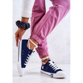 Klassische Low Sneakers Big Star JJ274256 Marineblau 2