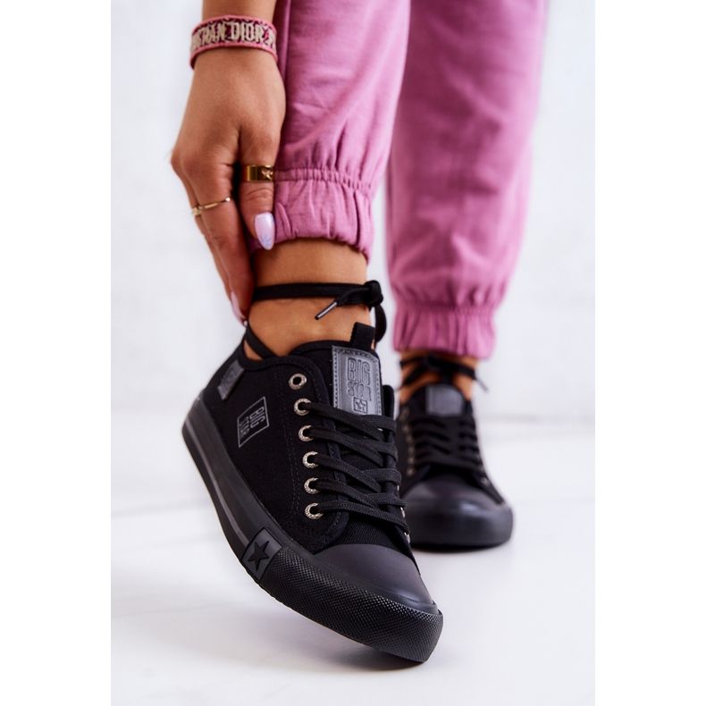 Klassische Low Sneakers Big Star JJ274257 Schwarz 1