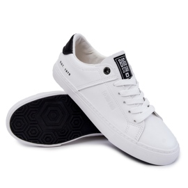 Leder Herren Sneakers Big Star JJ174105 Weiß und Schwarz 8