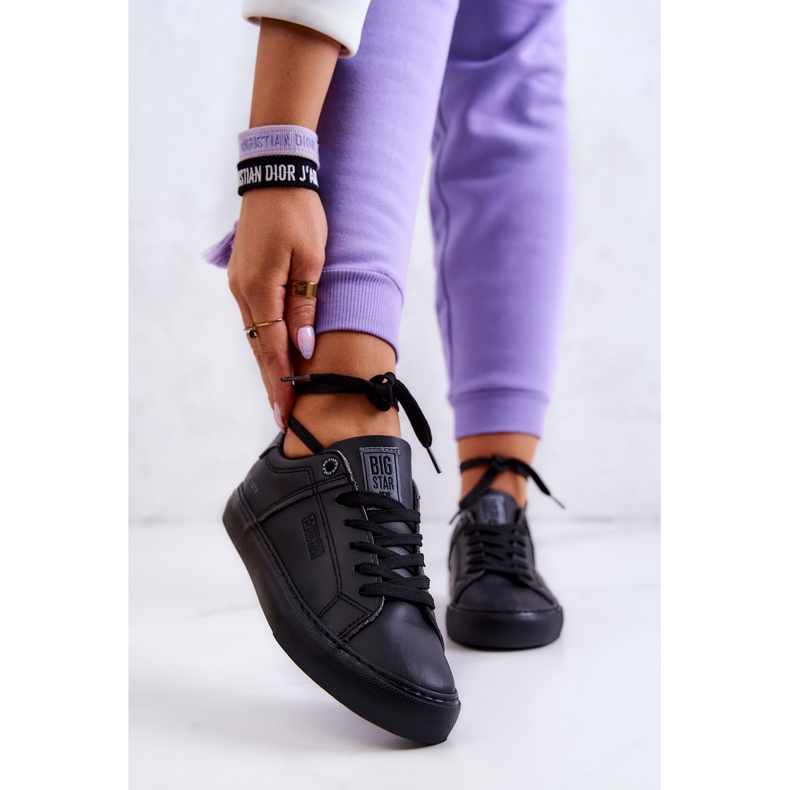 Lederturnschuhe Big Star JJ274214 Schwarz 1