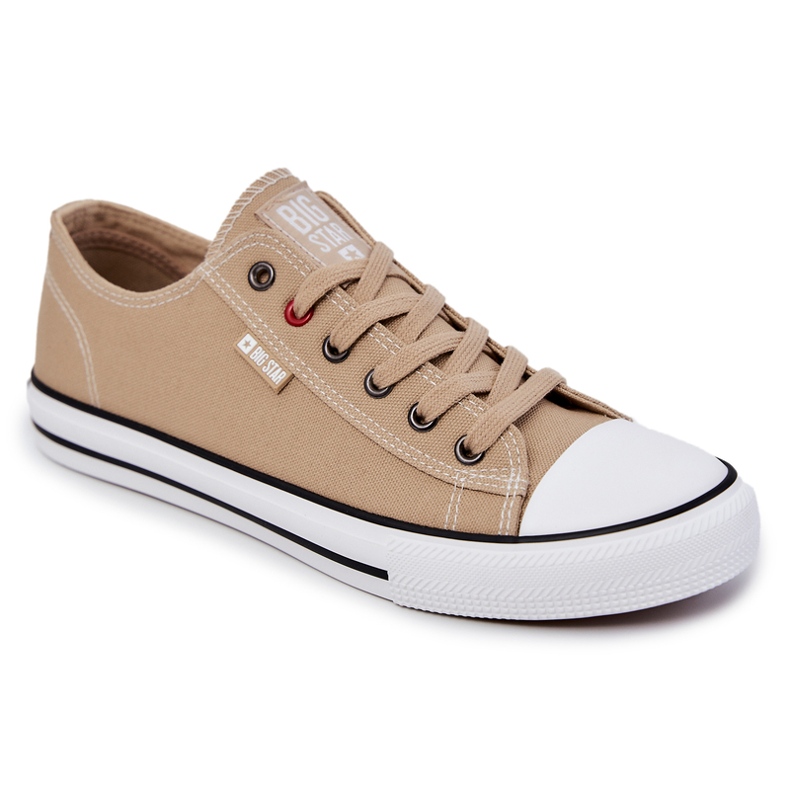 Herren Low Sneakers Big Star JJ174382 Beige 1