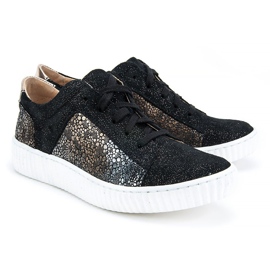 Filippo 480S Schuhe Schwarz Gold golden 2