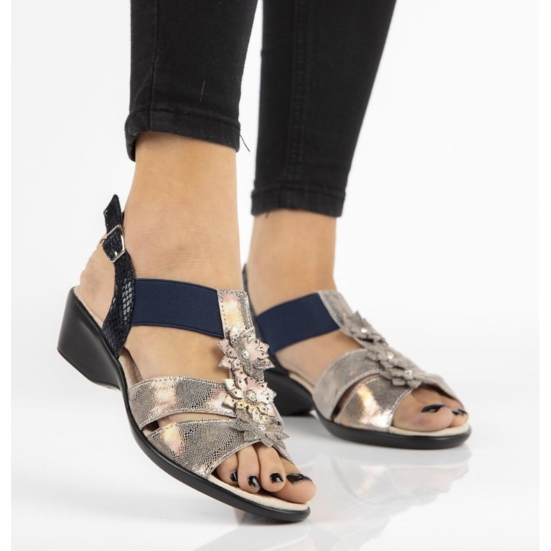 Filippo DS062 / 18 Co Kupfersandalen navy blau mehrfarbig 1