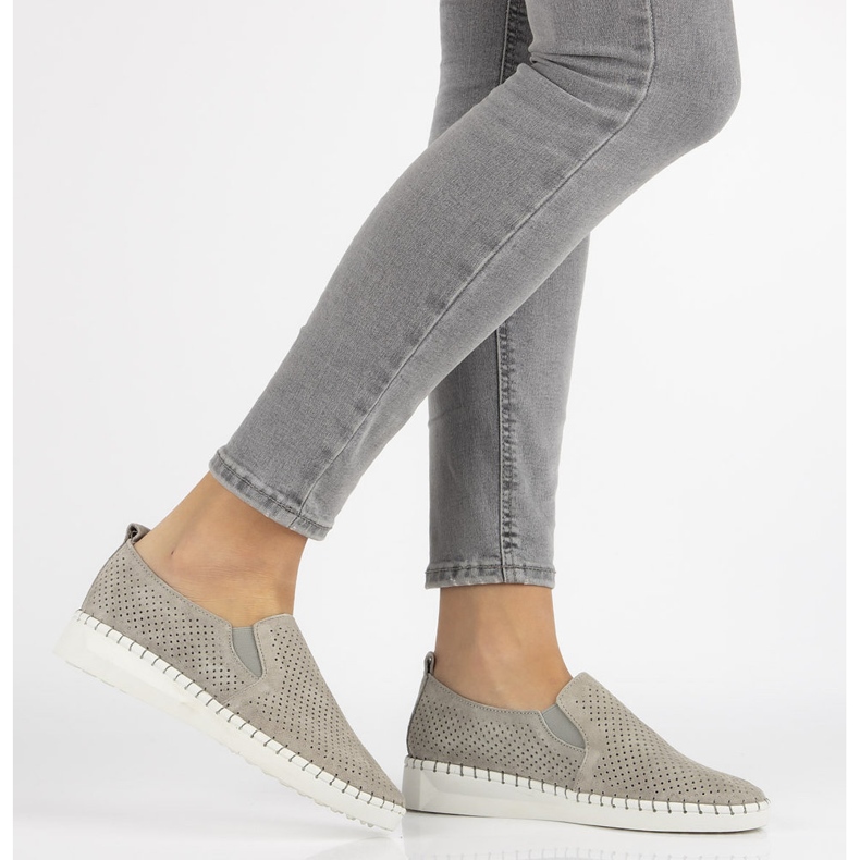 Schuhe FILIPPO DP063 / 19 Gr Grau navy blau 1