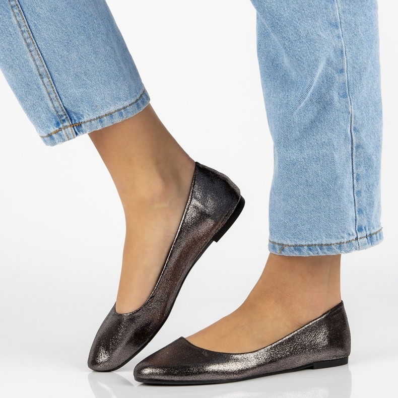 Filippo DP795 / 19 Gf Ballerinas Graphit grau 2