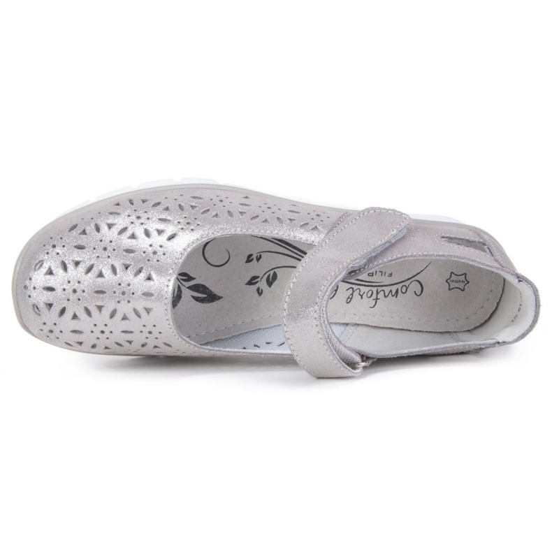 Filippo DP640 / 19 Si silberne Schuhe 2