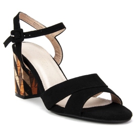 Filippo DS775 / 19 Bk Schwarze Sandalen 1