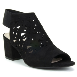 Filippo DS771 / 19 Bk Schwarze Sandalen 1