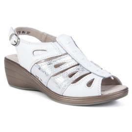 Filippo DS730 / 19 Wh Weiße Sandalen silber- 1