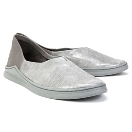 Filippo Schuhe 04078-13 / 00-0 Grau Silber plus Streifen mehrfarbig 2