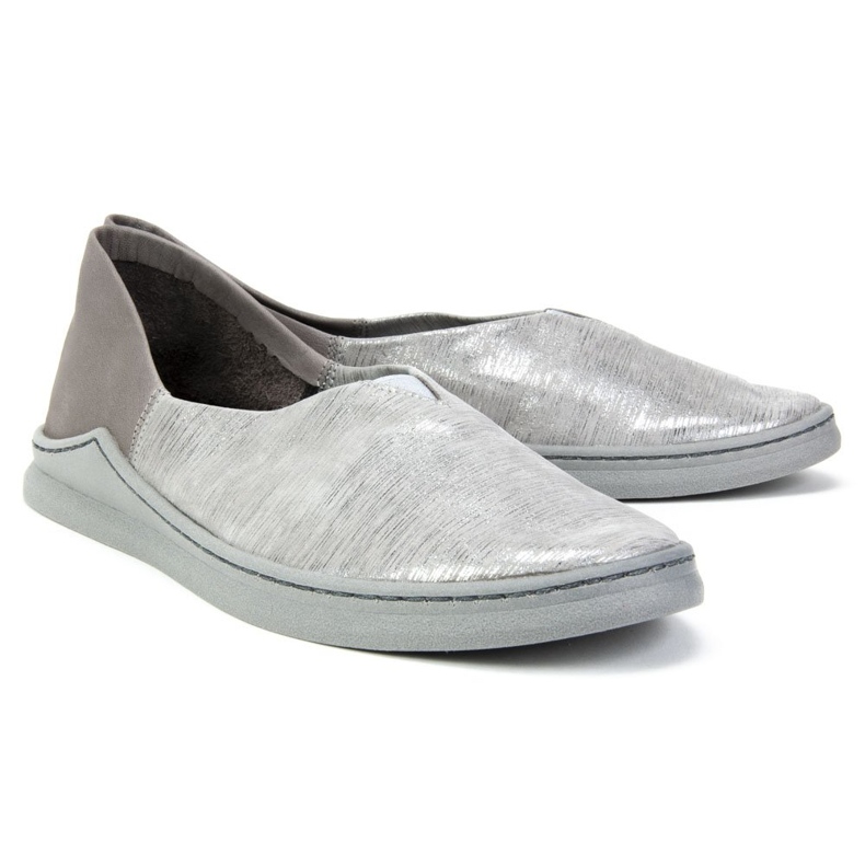 Filippo Schuhe 04078-13 / 00-0 Grau Silber plus Streifen mehrfarbig 2