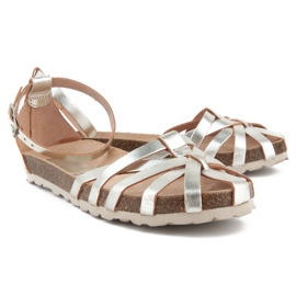 Filippo Villa-011 Cristal Platino Sandalen silber- 2