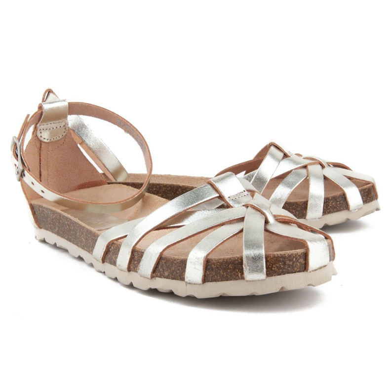 Filippo Villa-011 Cristal Platino Sandalen silber- 2