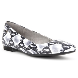 Filippo Schuhe 00873-62 / 00-5 Schlange Schwarz und Weiß grau 1