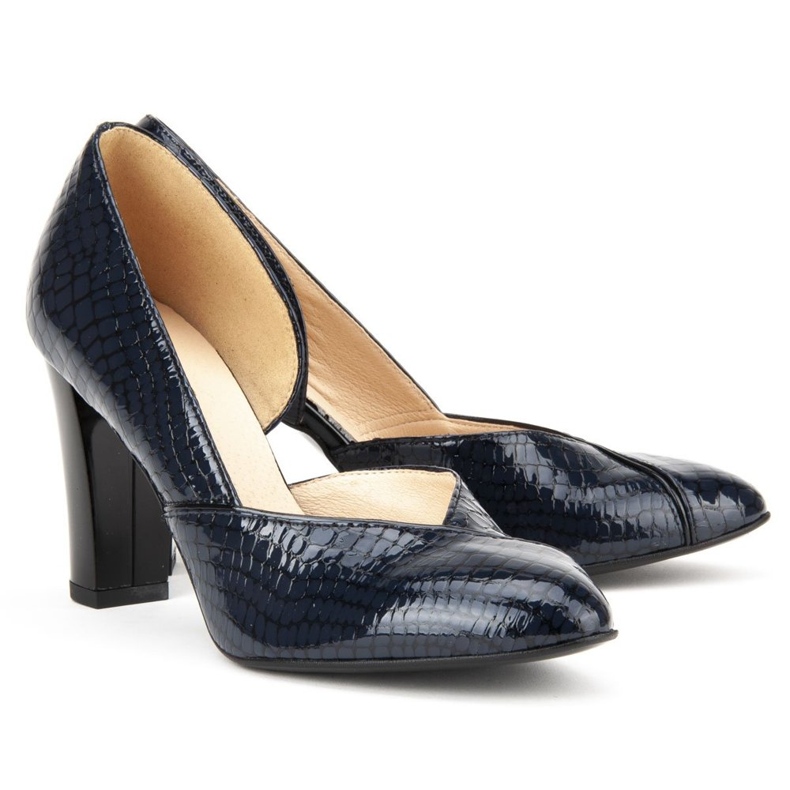 Shuttles Filippo F280 Granat Krokodil navy blau 2