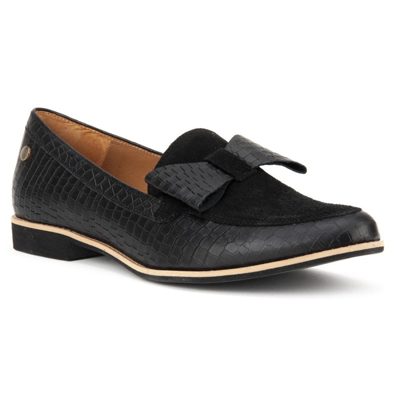 Filippo 04099-61 / 00-1 Schwarze Krokodilschuhe 1