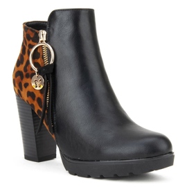 Filippo DBT1007 / 19 Bk Br Schwarz Braune Stiefel 1