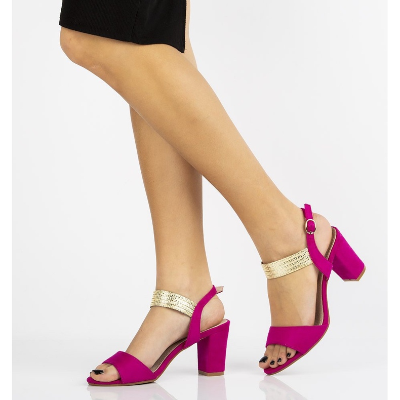 Sandaletten mit hohem Absatz Filippo DS817 / 20 Fh rosa 1