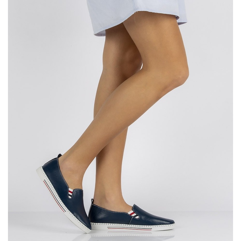 Lederschuhe FILIPPO DP066 / 20 Nv marineblau 2