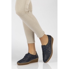 Lederschuhe Filippo DP1230 / 20 Nv marineblau 1