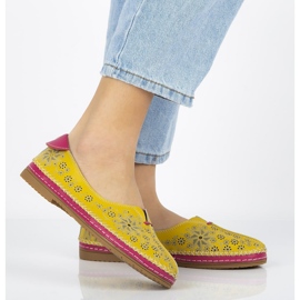 Lederschuhe Filippo DP1224 / 20 Yl Gelb 1