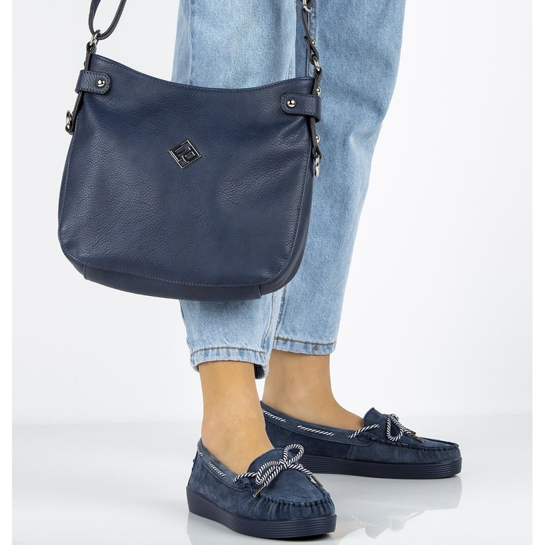 Lederhalbschuhe Filippo DP1200 / 20 Nv marineblau navy blau 1