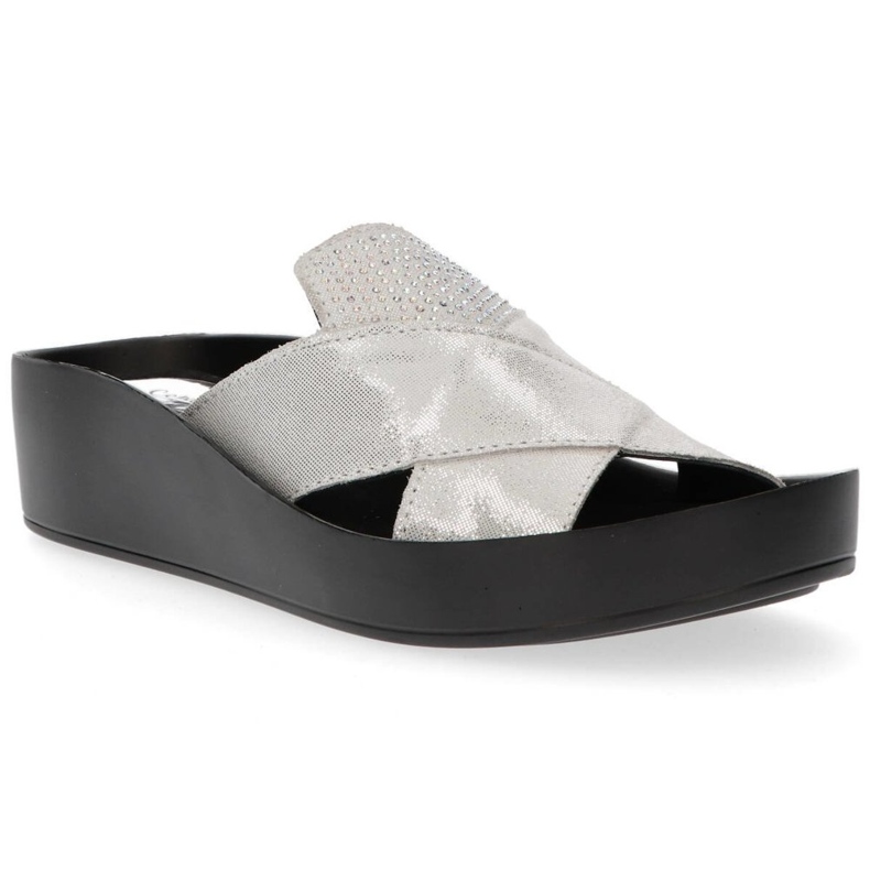 Lederhausschuhe Filippo DK1222 / 20 Si silber 2