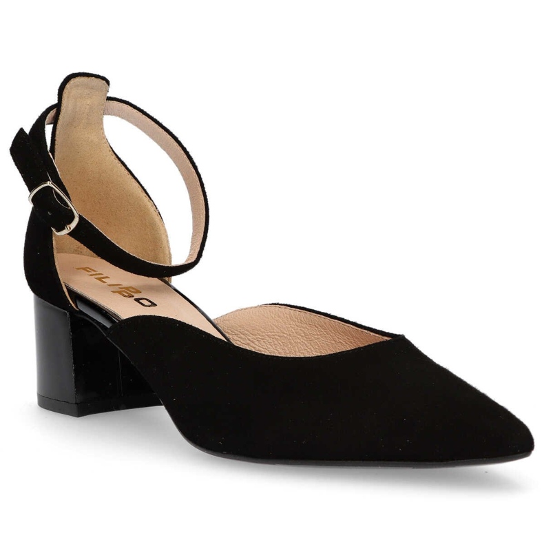 Pumps aus schwarzem Wildleder Filippo F272 1