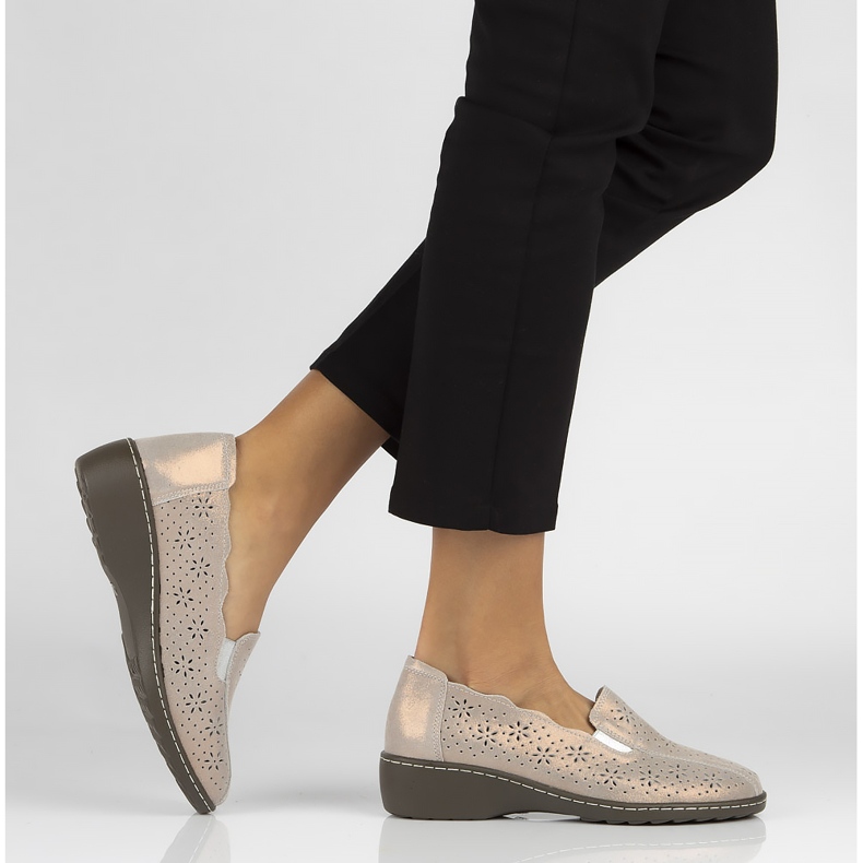 Filippo DP754 / 20 Go Goldschuhe rosa golden gelb 2