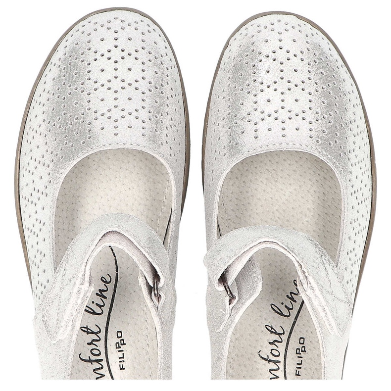 Filippo DP1319 / 20 Si Silberne Schuhe grau 1