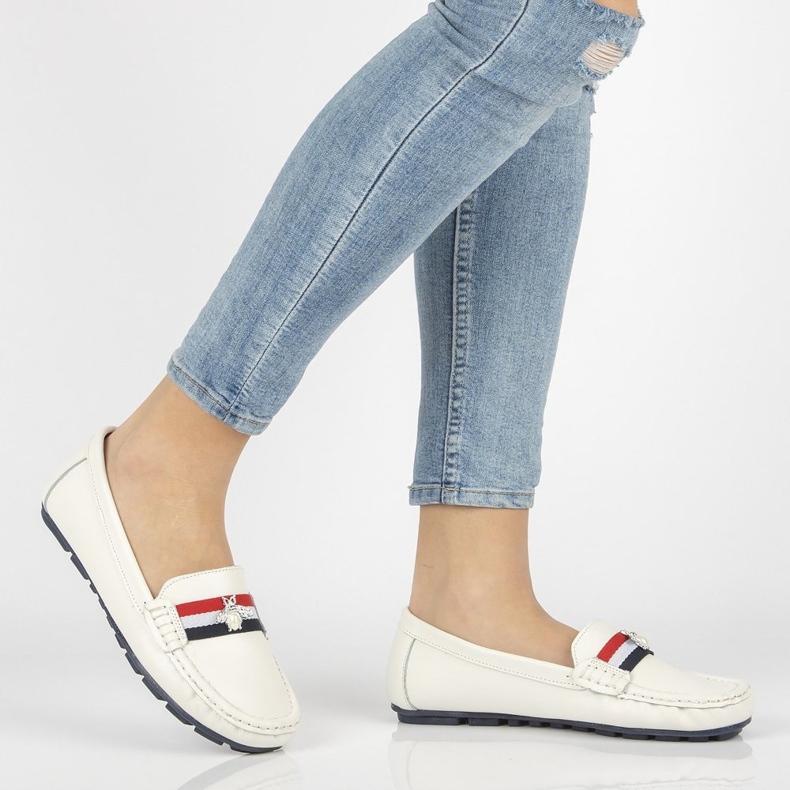 Leder-Loafer Filippo DP1406 / 20 Wh weiß 2