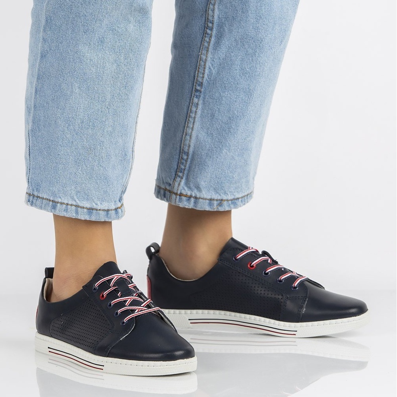 Lederschuhe Filippo DP008 / 20 Nv marineblau 2