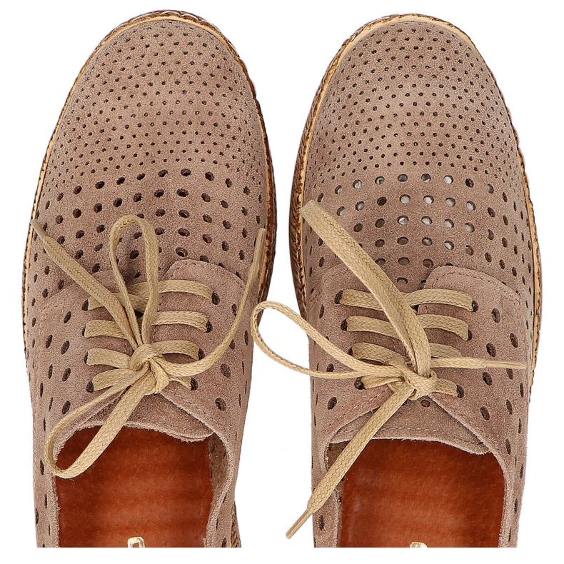 Filippo 20071 Velour Taupe Schuhe braun 1