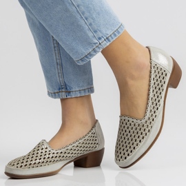 Lederschuhe Filippo DP748 / 20 Si Silber 2