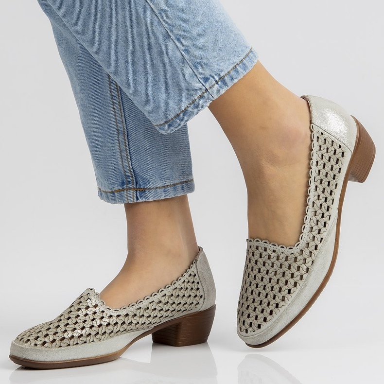 Lederschuhe Filippo DP748 / 20 Si Silber 2