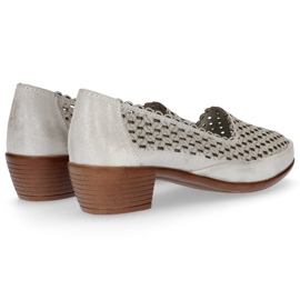 Lederschuhe Filippo DP748 / 20 Si Silber 1