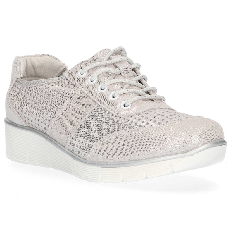 Lederschuhe Filippo DP028 / 20 Si Silber grau 1