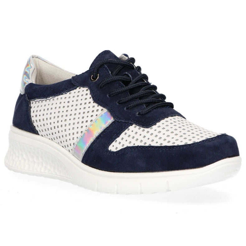 Filippo DP1389 / 20 Wh Nv White Navy Schuhe weiß marineblau gelb 2