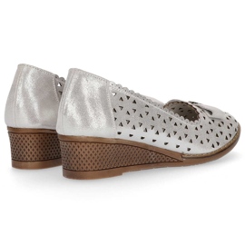 Lederschuhe Filippo DP752 / 20 Si Silber 1