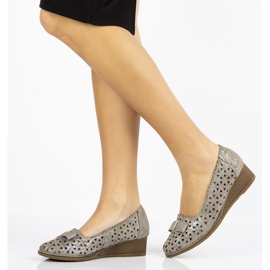 Lederschuhe Filippo DP752 / 20 Gr grau 1