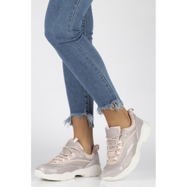 Damen Lederturnschuhe Filippo DP1411 / 20 Pi rosa 1