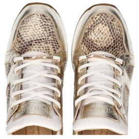 Filippo 460 Goldene R2 Weiße Schuhe 1