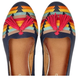 Filippo 04016-17 / 00-5 Marineblaue Schuhe navy blau mehrfarbig 1