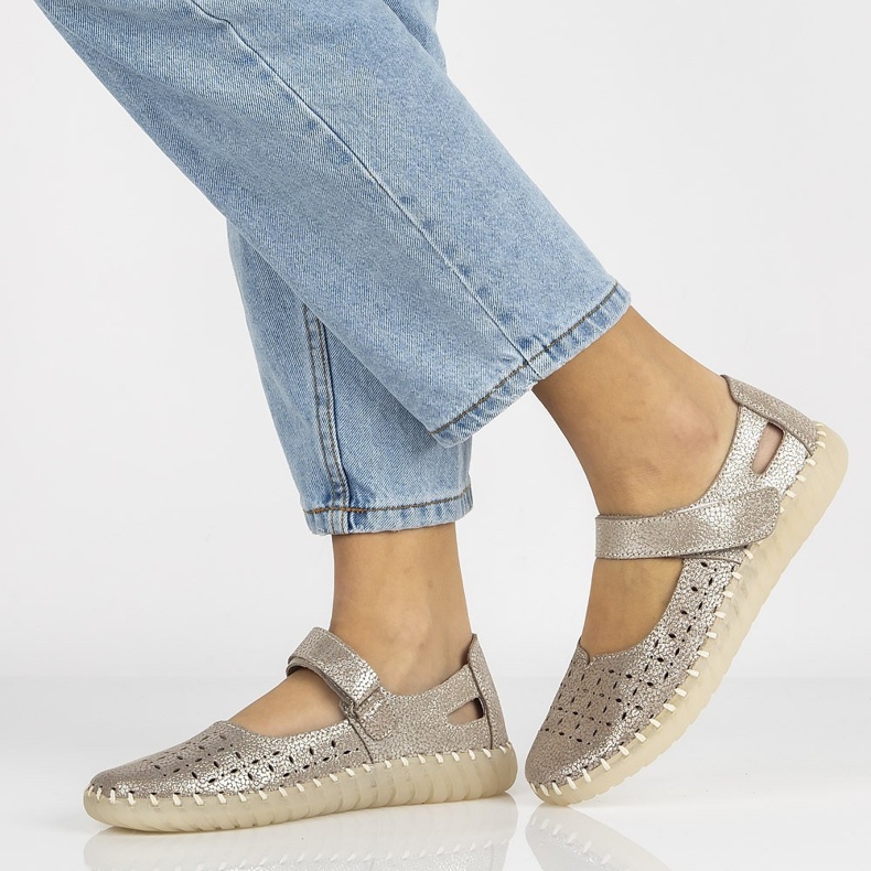 Lederschuhe Filippo DP1262 / 20 Si Silber silber- 1